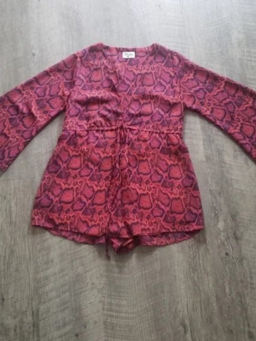 Show Me Your MuMu Roxy Python Romper. - Picture 2 of 7